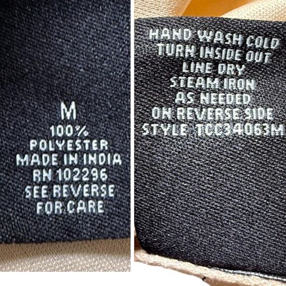 VTG Y2K Asymmetrical Floral Beaded Slip Midi Dress Cowl Lace Cottagecore Fairy M - Picture 9 of 9